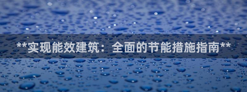 e尊国际官网·网址：**实现能效建筑：全面的节能措施指南**
