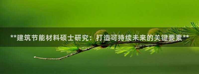 e尊平台：**建筑节能材料硕士研究：打造可持续未来的关键要素**
