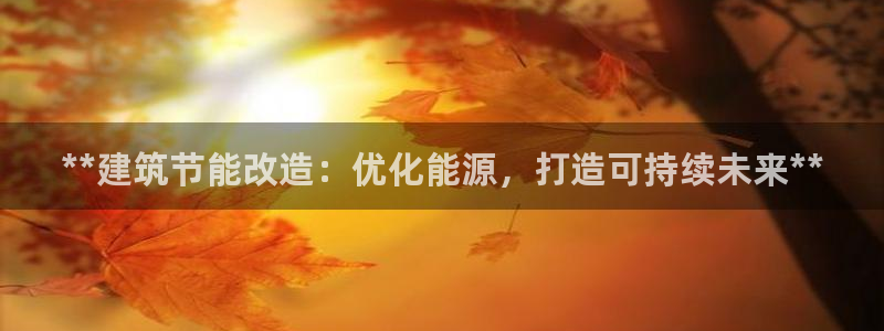 e尊国际娱乐官网下载：**建筑节能改造：优化能源，打造可持续未来**