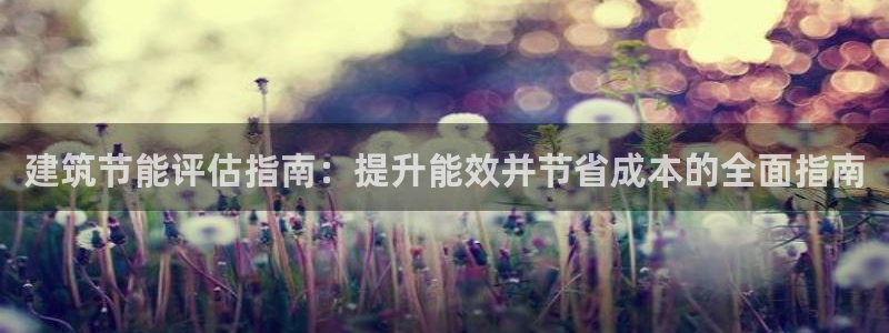 e尊国际-e尊国际官网：建筑节能评估指南：提升能效并节省成本的全面指南