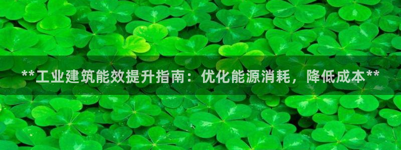 e尊国际地址：**工业建筑能效提升指南：优化能源消耗，降低成本**