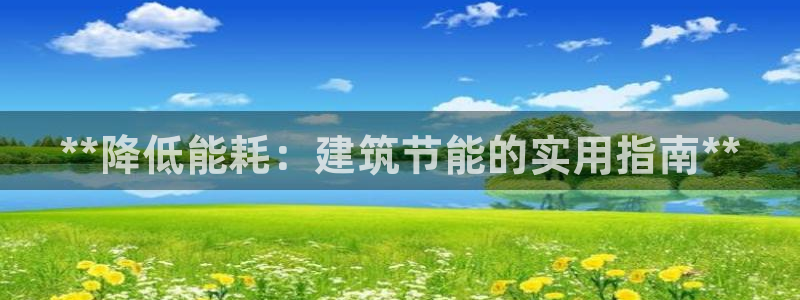 尊亿游戏国际官网：**降低能耗：建筑节能的实用指南**
