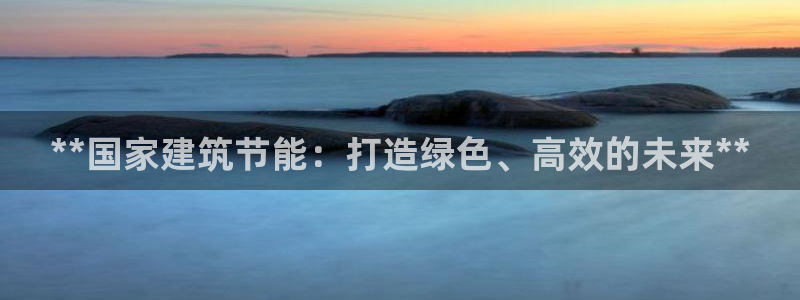 e尊国际网址：**国家建筑节能：打造绿色、高效的未来**