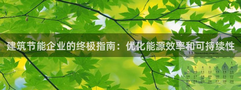 E尊国际网站：建筑节能企业的终极指南：优化能源效率和可持续性