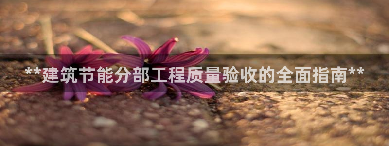 尊亿娱乐国际官网：**建筑节能分部工程质量验收的全面指南**