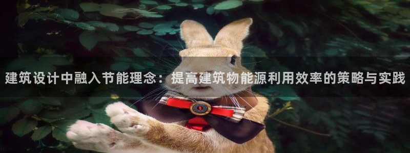E尊国际网站：建筑设计中融入节能理念：提高建筑物能源利用效率的策略与实践