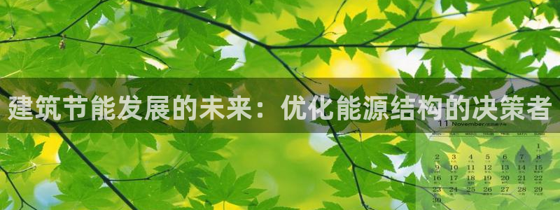 e尊国际网址：建筑节能发展的未来：优化能源结构的决策者