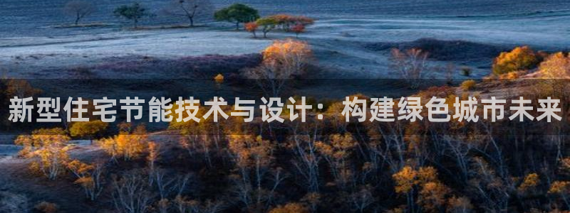 e尊国际官网app：新型住宅节能技术与设计：构建绿色城市未来
