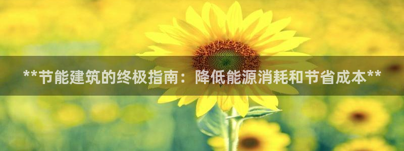 e尊国际客户端：**节能建筑的终极指南：降低能源消耗和节省成本**
